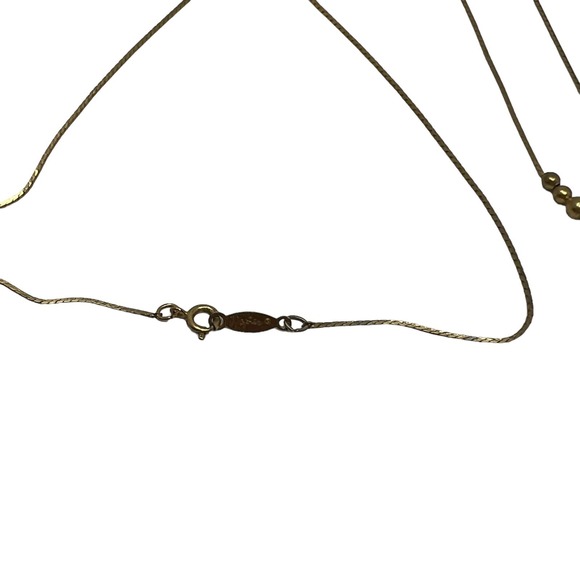 Vintage‎ Napier Chain Necklace Brushed Graduated Gold Tone Beads - Picture 4 of 9